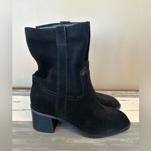 Steve Madden Romney Suede Ankle Boots - Black Sz 8.5